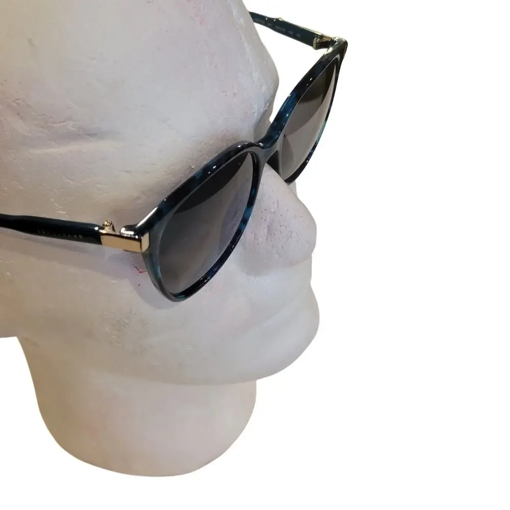 Longchamp Women's Cat Eye Sunglasses Blue/Black LO612S 421 54x16x140 with case
